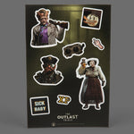 The Outlast Trials Starter Pack Sticker Sheet - 4"x6"