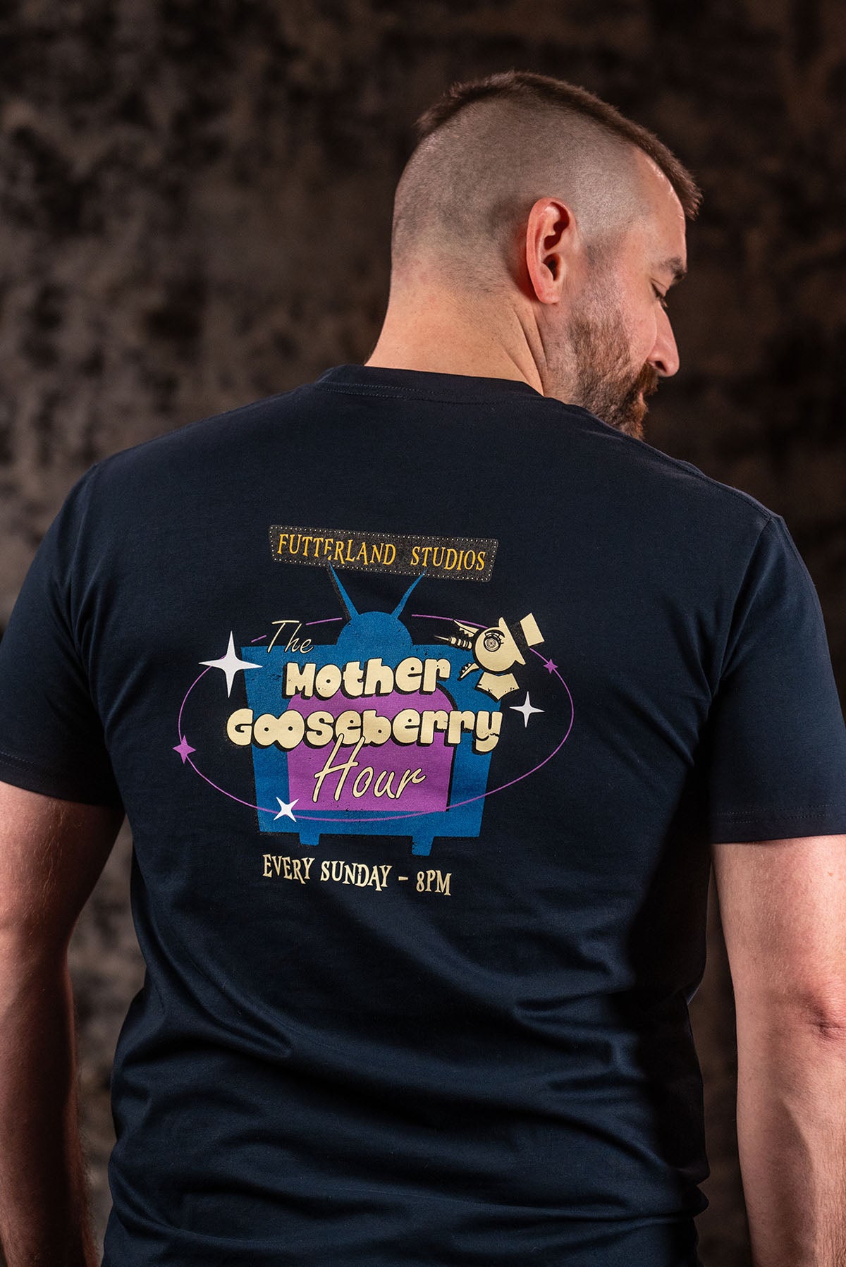 Mother Gooseberry Hour Show T-Shirt - Navy