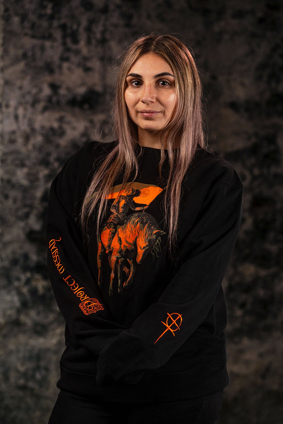 Project Messiah Embroidery Crewneck