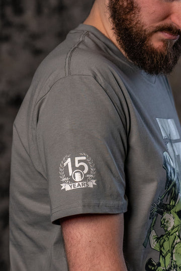 T-shirt Red Barrels 15e anniversaire - Phosphorescent 