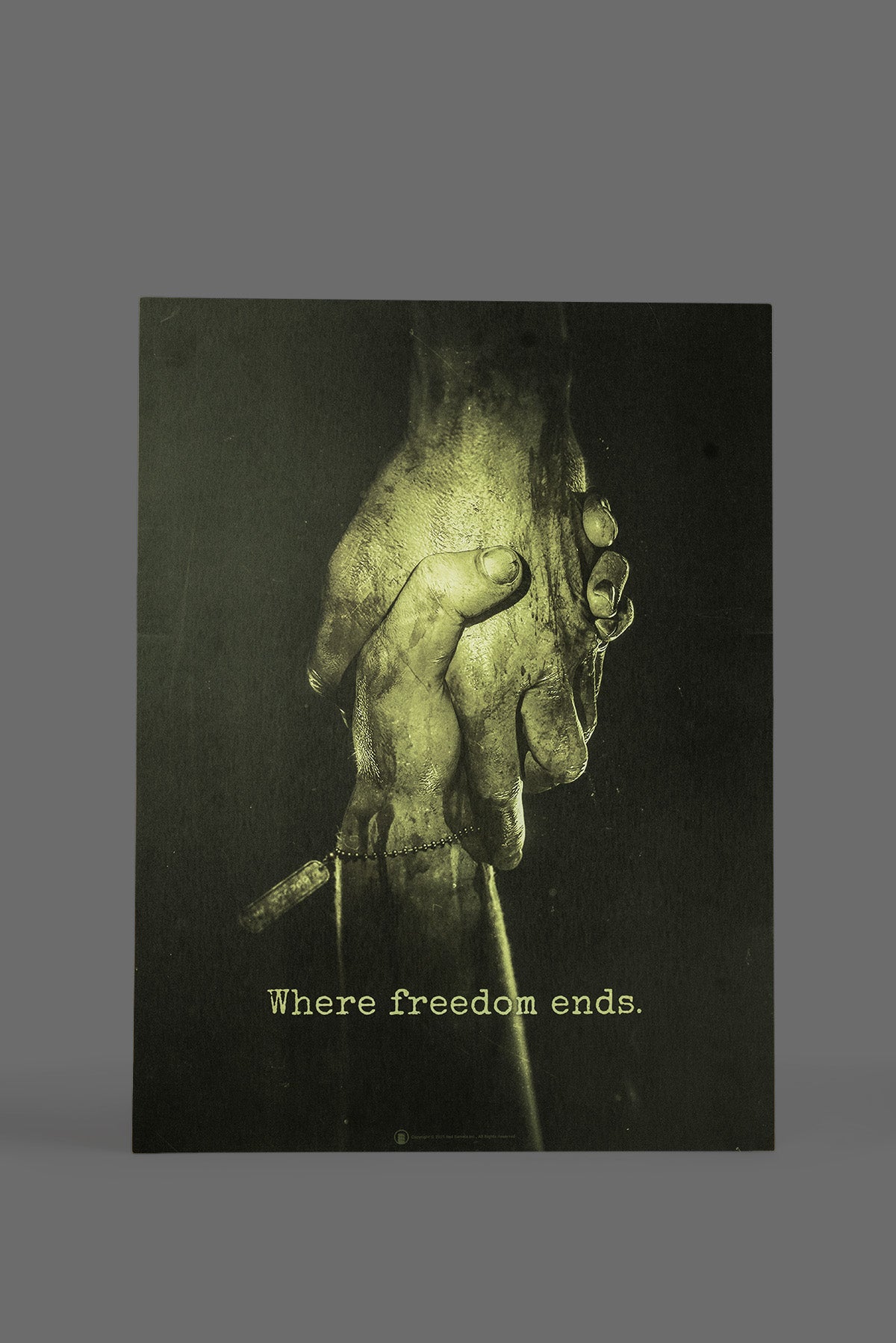 Where Freedom Ends Poster - 18" x 24"