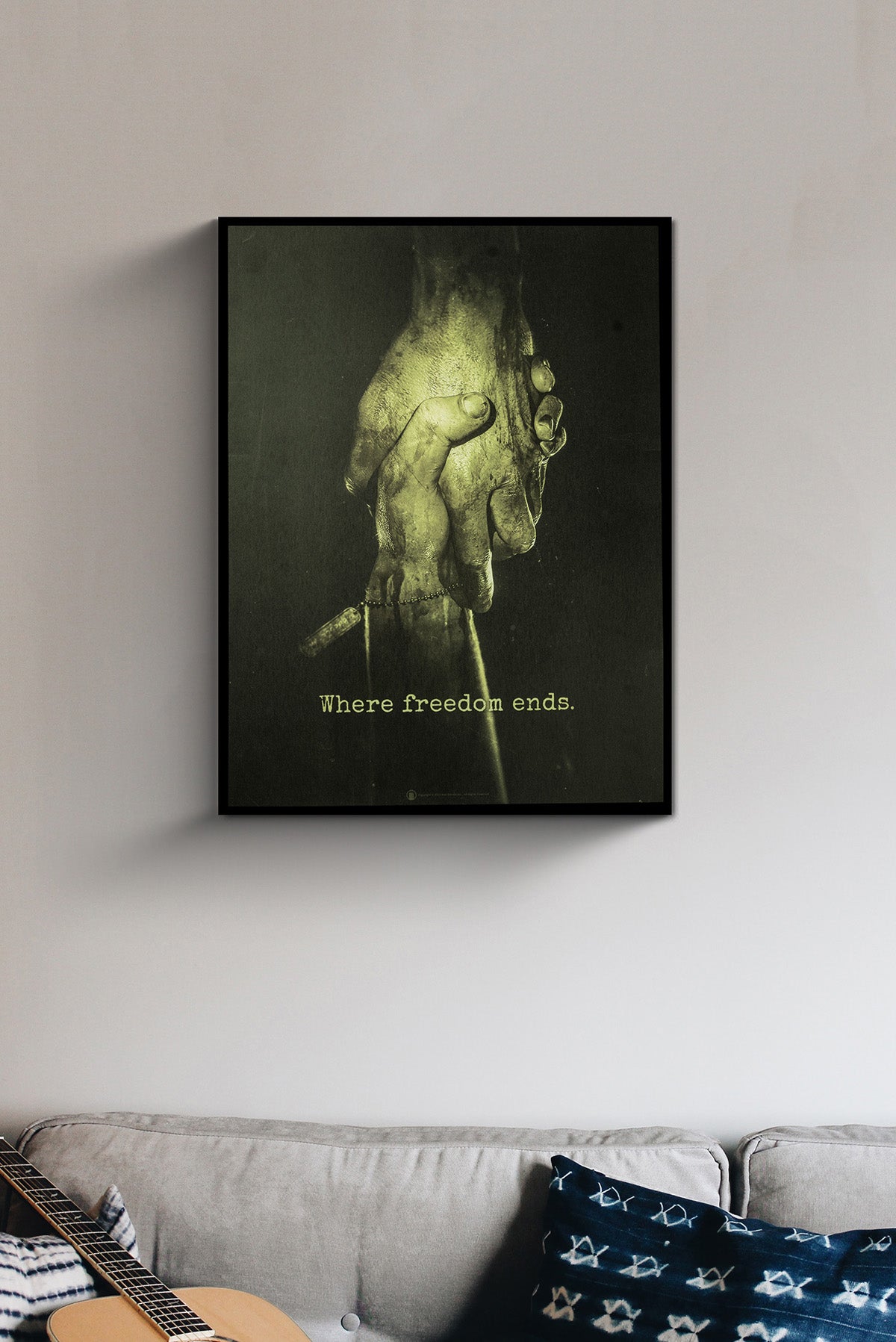 Where Freedom Ends Poster - 18" x 24"